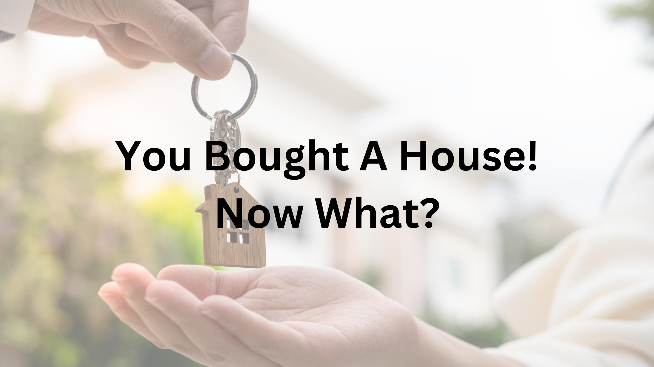 You Bought A House! Now What?